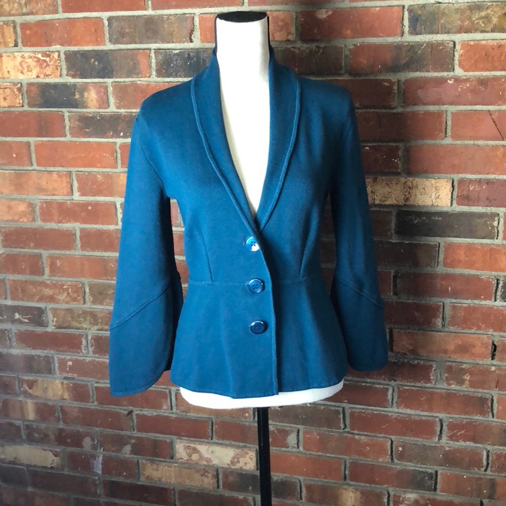 MOVING SALE!!! Alfani Bell sleeved blazer in blue
